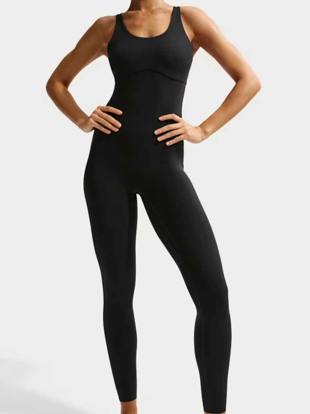 Nike Zenvy Dri‎ Fit Full Length Bodysuit Black Size M